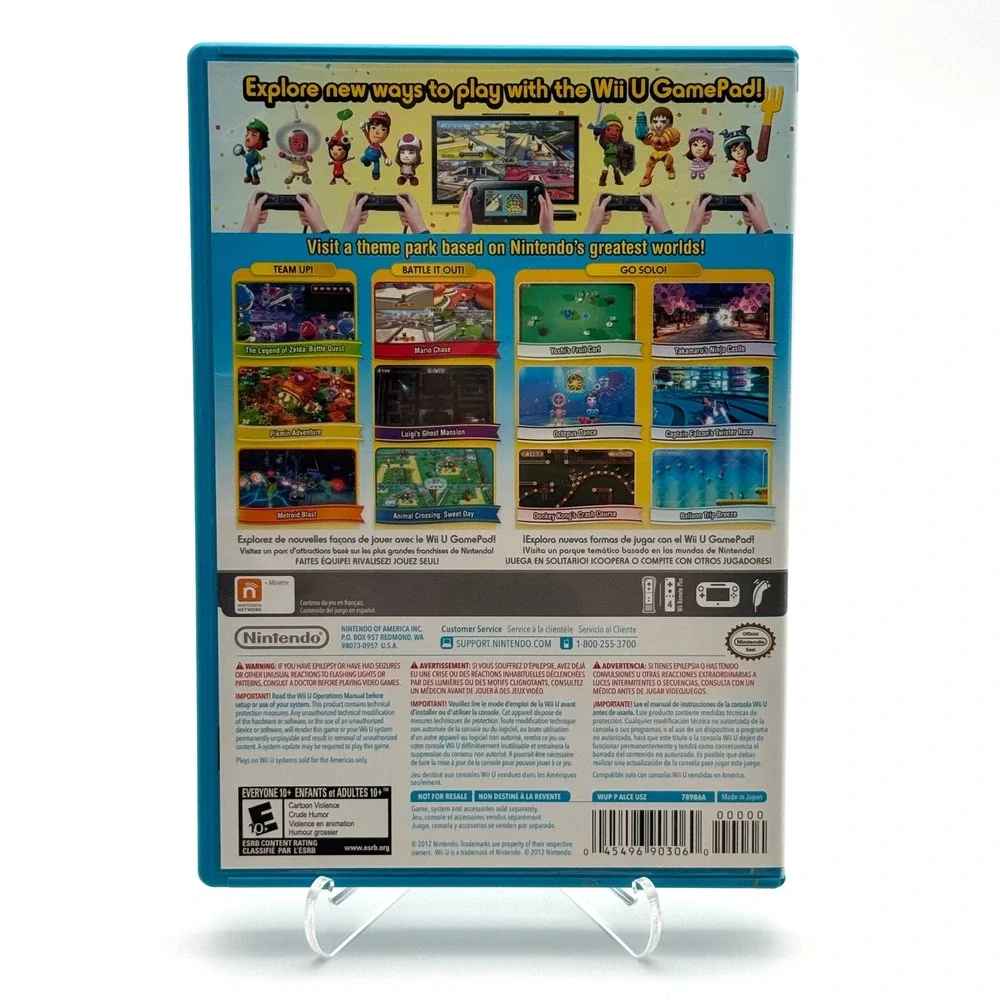 Nintendo Land Nintendo Wii U 2012 Complete w/ Manual CIB Video Game